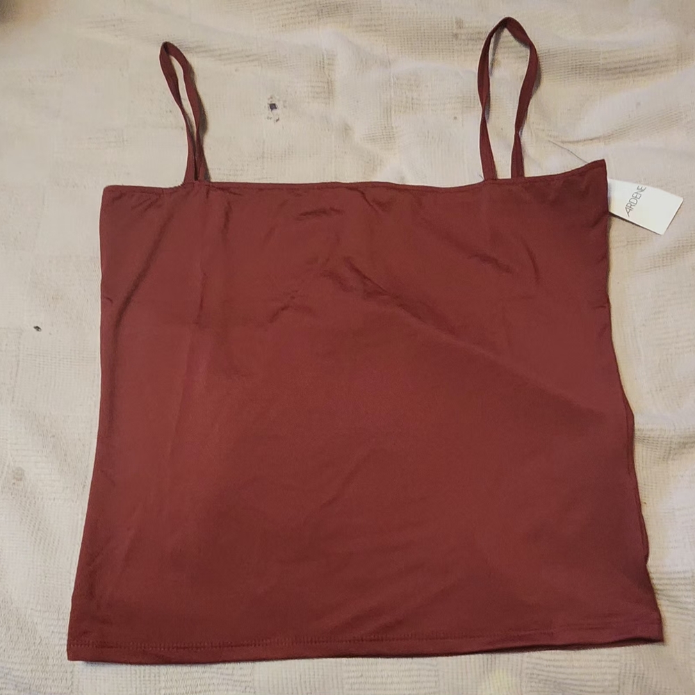 2 For 25 Ardene Burgendy Fitted Camisole Top